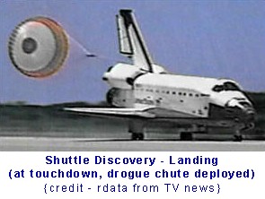 Shuttle Discovery Landing