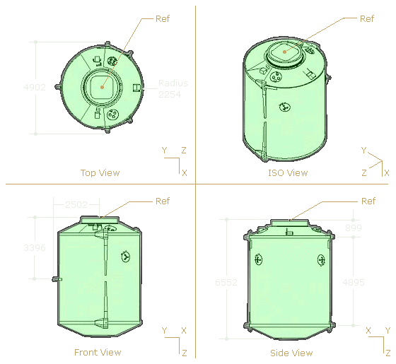 MPLM Dimensions