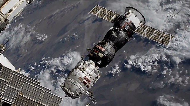 Pirs and Progress MS-16 Separation from ISS