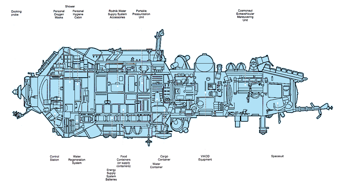 Kvant-2 Section Drawing